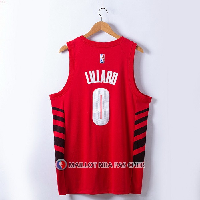 Maillot Portland Trail Blazers Damian Lillard NO 0 Statement 2022-23 Rouge